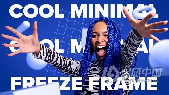 3D图形动态文本酷酷的冻结帧动画人物介绍定格场景PR模板下载 Cool Minimal Freeze Frame  福风灵感网 www.ffidea.com