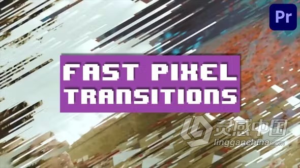 快速像素过渡动态动画PR模板下载 Fast Pixel Transitions for Premiere Pro  福风灵感网 www.ffidea.com