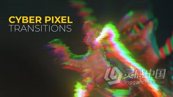 22个网络像素过渡畸变故障效果PR模板下载 Cyber Pixel Transitions  福风灵感网 www.ffidea.com