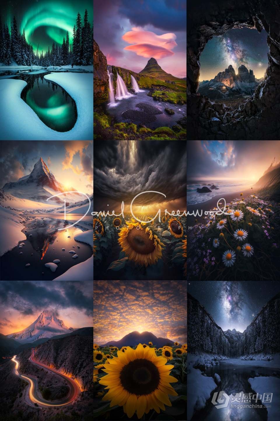 Daniel Greenwood - 高级风光后期及AI风光生图咒语教程 中英字幕  福风灵感网 www.ffidea.com