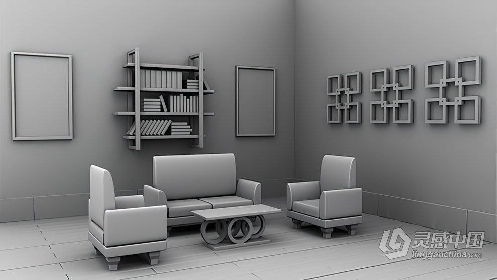 Maya客厅家具3D室内设计技术训练视频教程 3D Furniture Design with Maya : Living Room  福风灵感网 www.ffidea.com