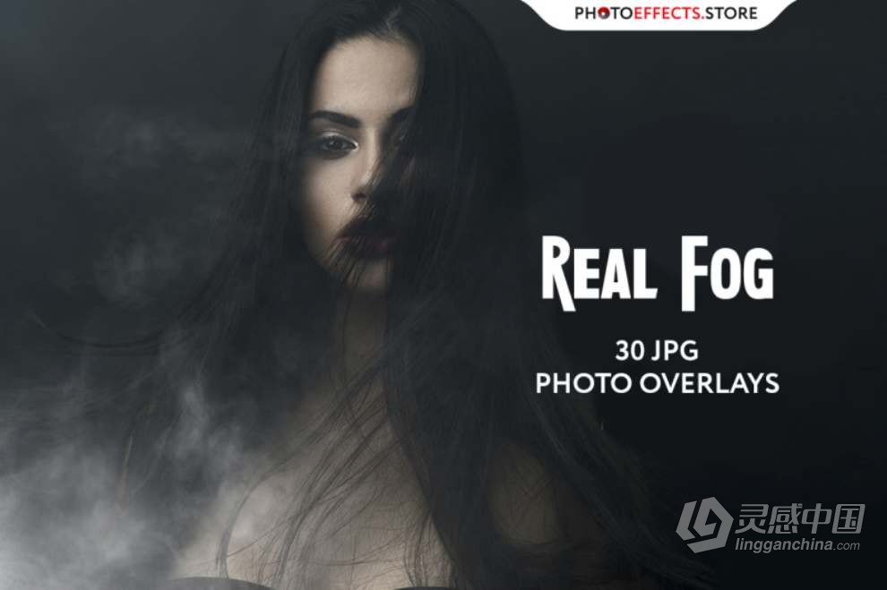 30张晨雾浓雾薄雾朦胧雾气照片叠加图片素材+PS动作 30 Fog Photo Overlays 2.0  福风灵感网 www.ffidea.com
