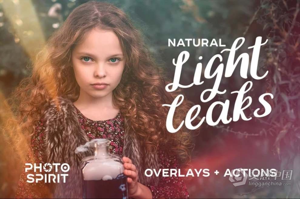 99张自然光线漏光效果叠加图片素材+PS动作 Natural Light Leaks Overlays  福风灵感网 www.ffidea.com
