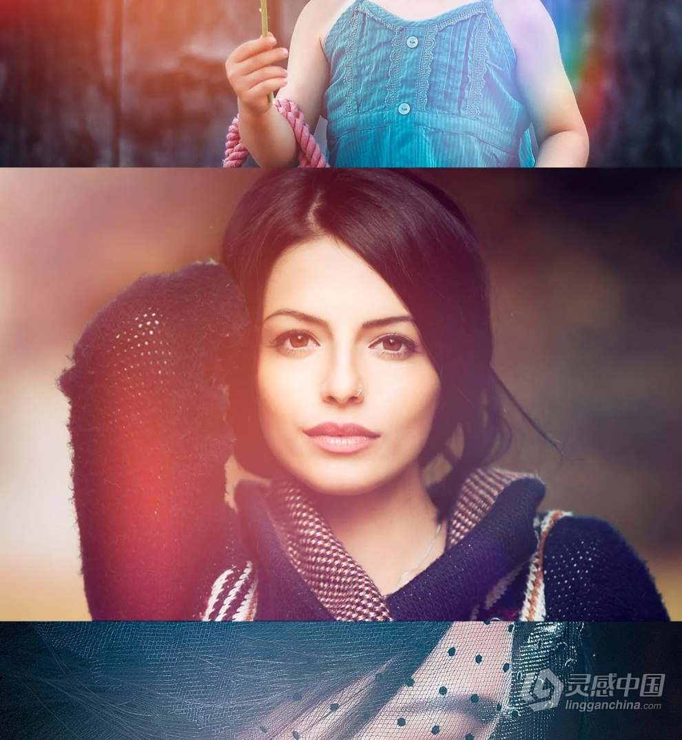 99张自然光线漏光效果叠加图片素材+PS动作 Natural Light Leaks Overlays  福风灵感网 www.ffidea.com