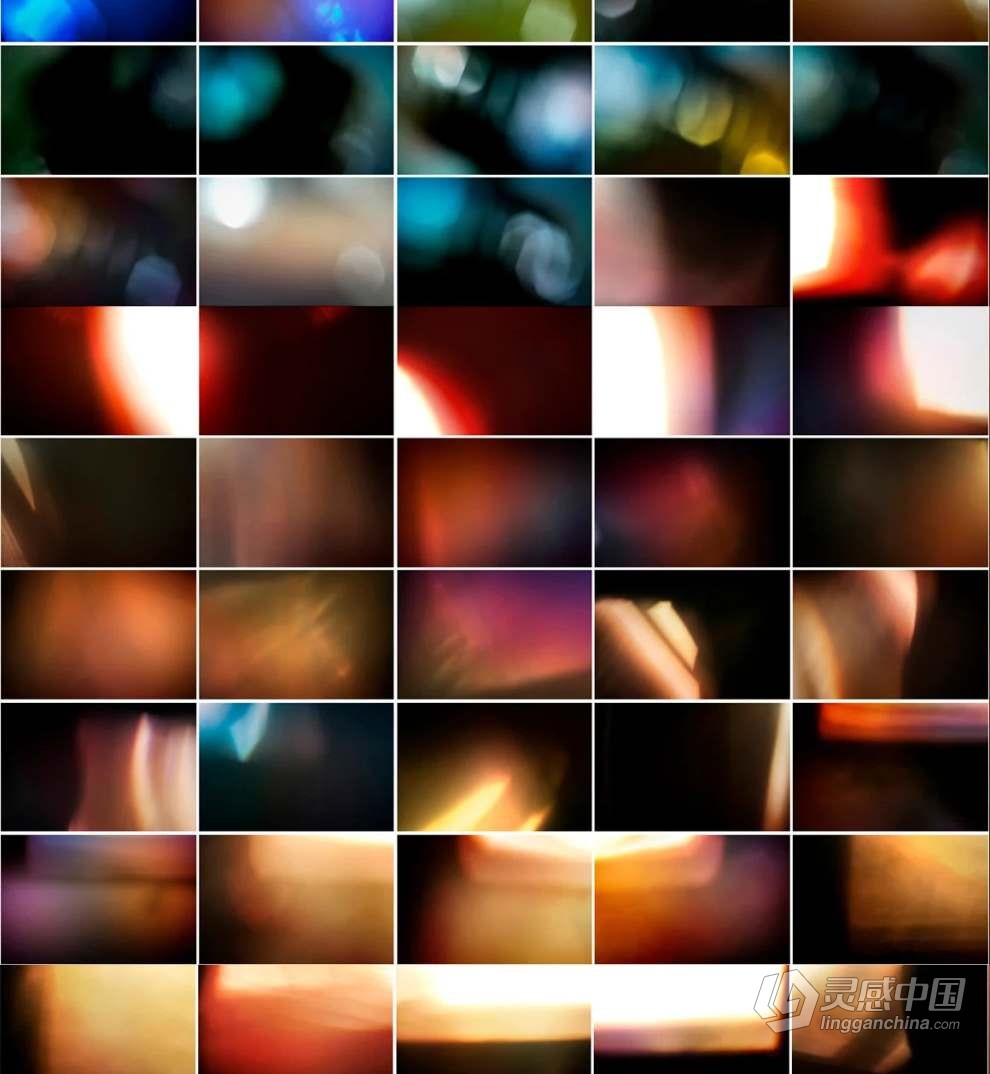 99张自然光线漏光效果叠加图片素材+PS动作 Natural Light Leaks Overlays  福风灵感网 www.ffidea.com