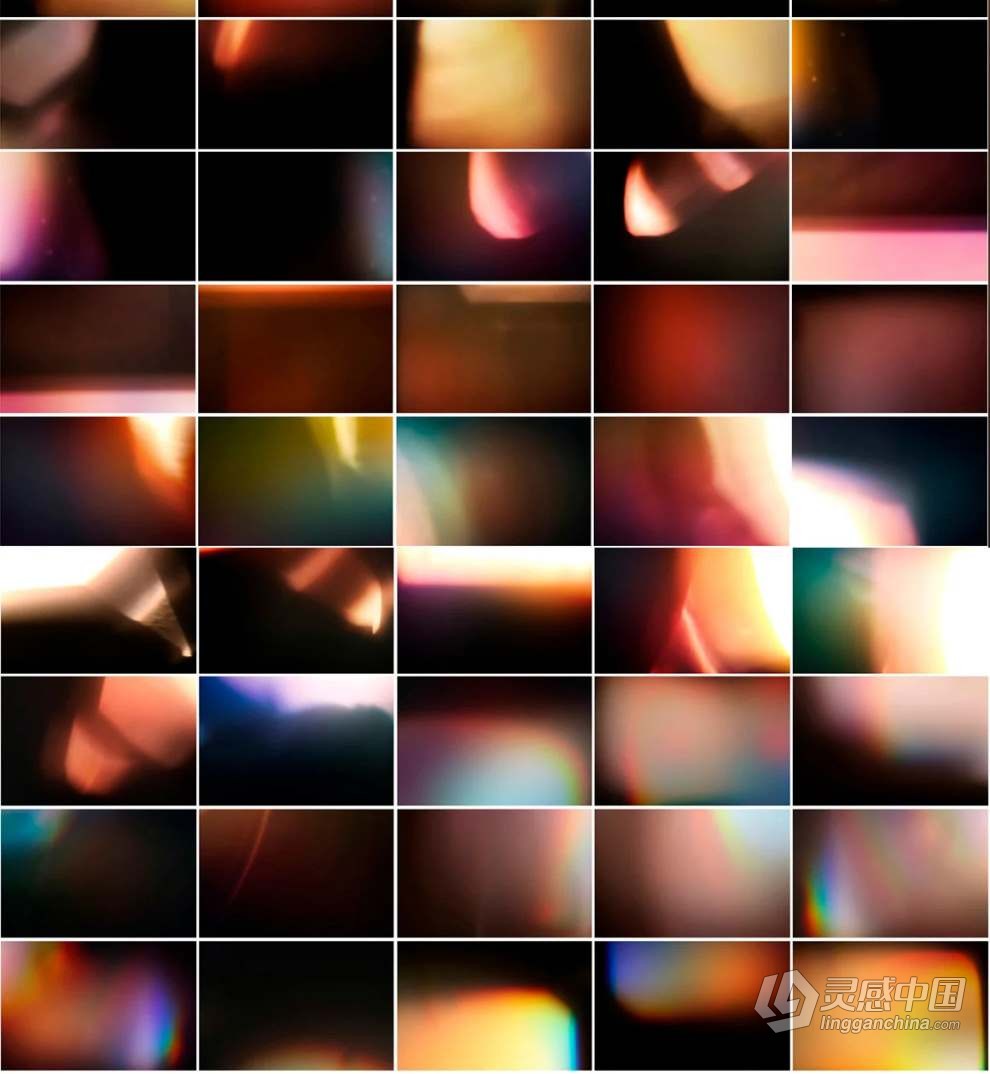 99张自然光线漏光效果叠加图片素材+PS动作 Natural Light Leaks Overlays  福风灵感网 www.ffidea.com