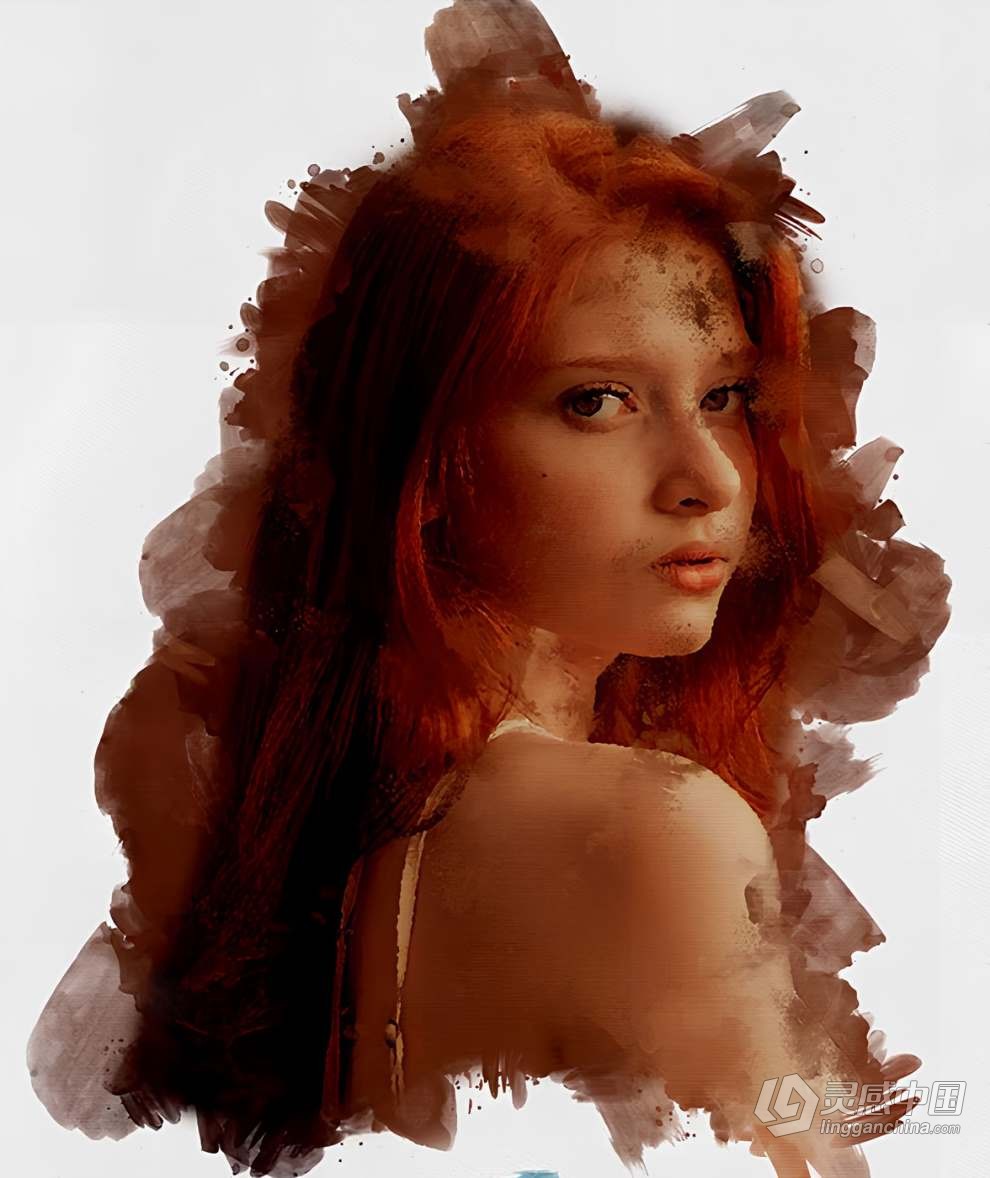 水墨水彩画效果Photoshop动作 Watercolor Photoshop Action  福风灵感网 www.ffidea.com