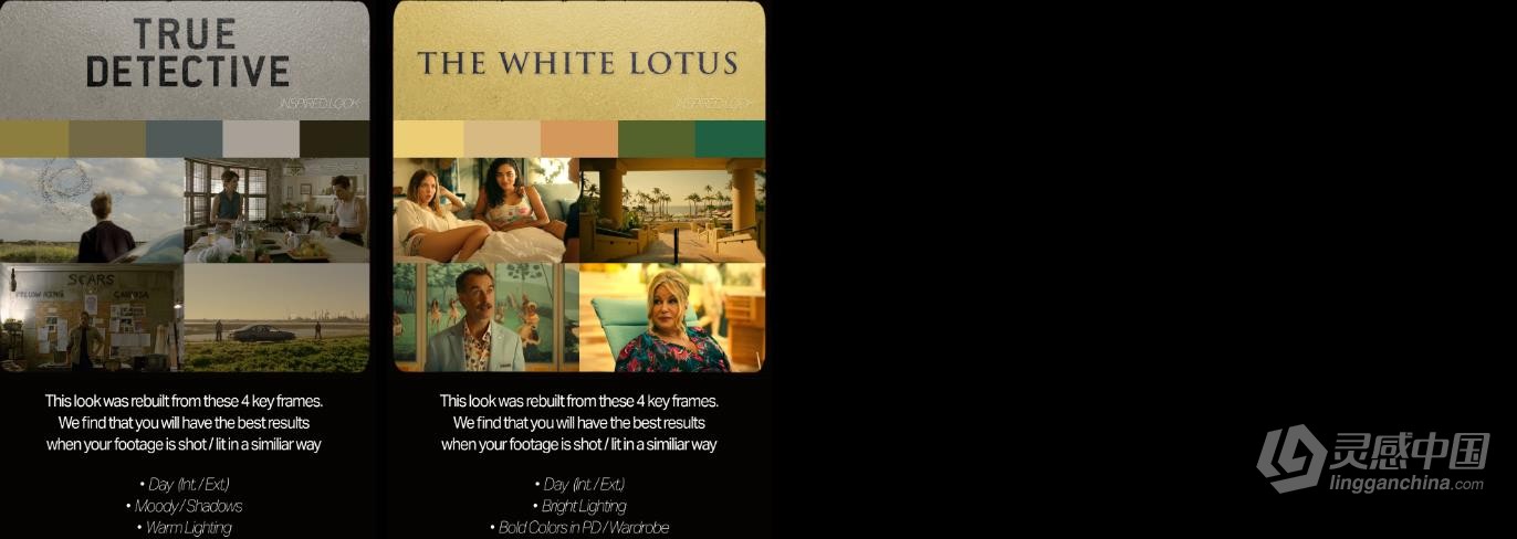 20款经典美剧好莱坞电视节目复古大片LUT调色预设 Tropic Colour – TV Looks  福风灵感网 www.ffidea.com