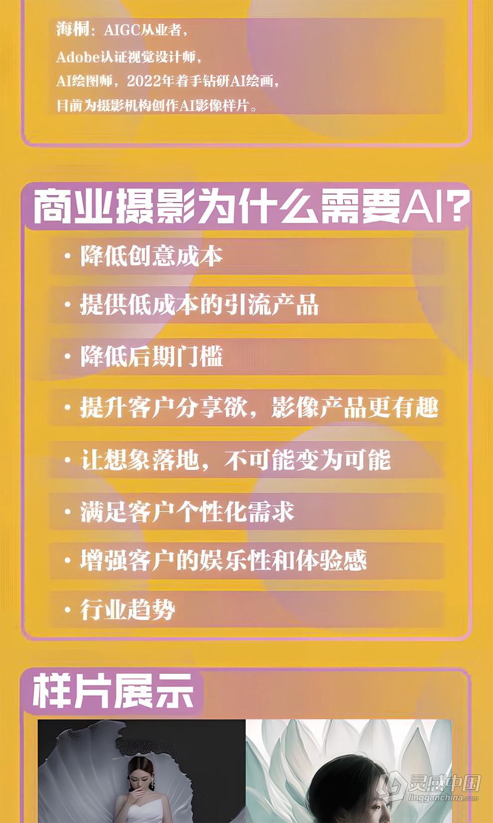 AI摄影【Midjourney+Stablediffusion】37节课人工智能商业应用摄影中文课程  福风灵感网 www.ffidea.com