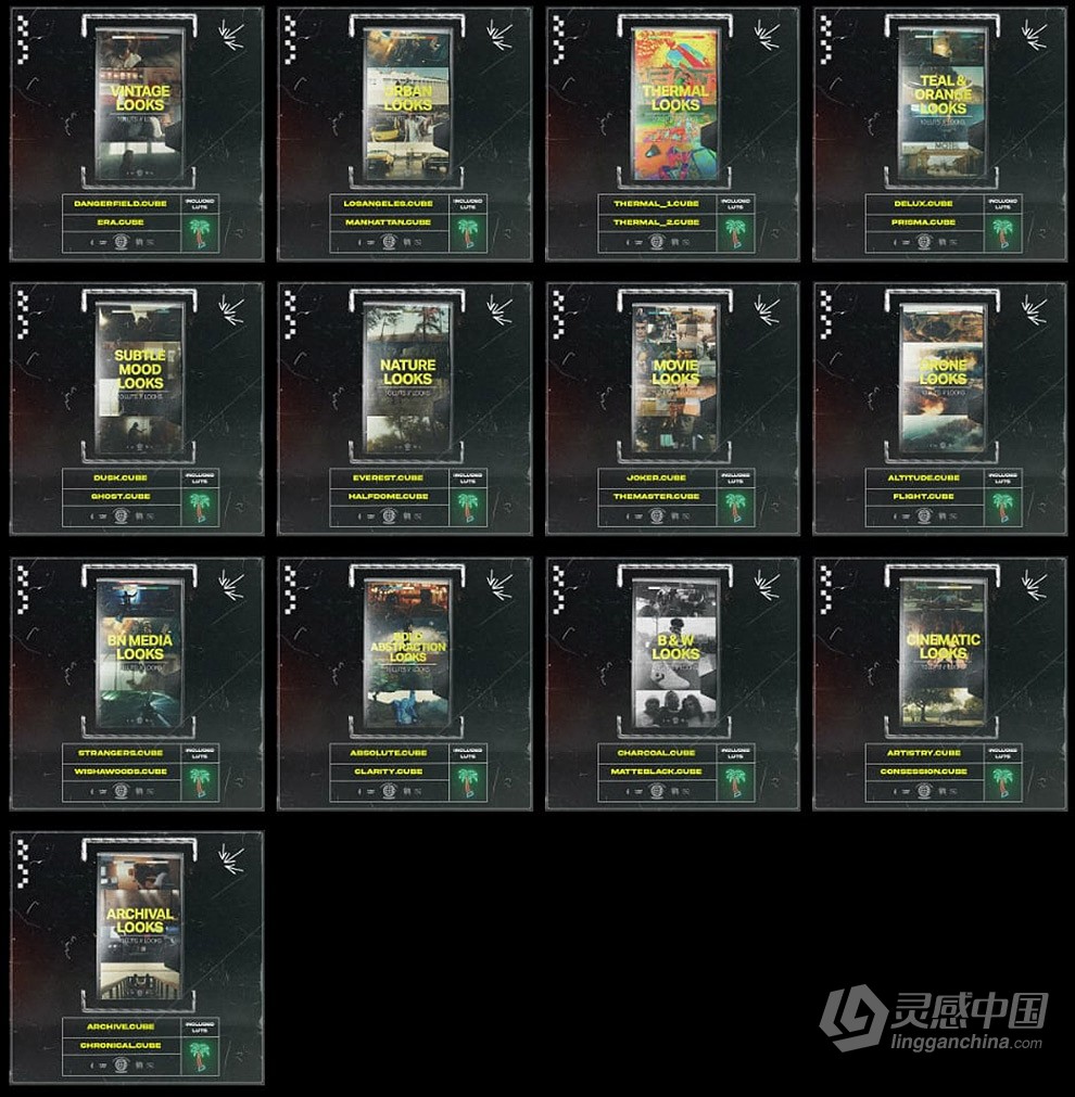 精选TC 13套29款最受欢迎电影色彩调色LUT预设 Tropic Colour – “Best of” Looks  福风灵感网 www.ffidea.com