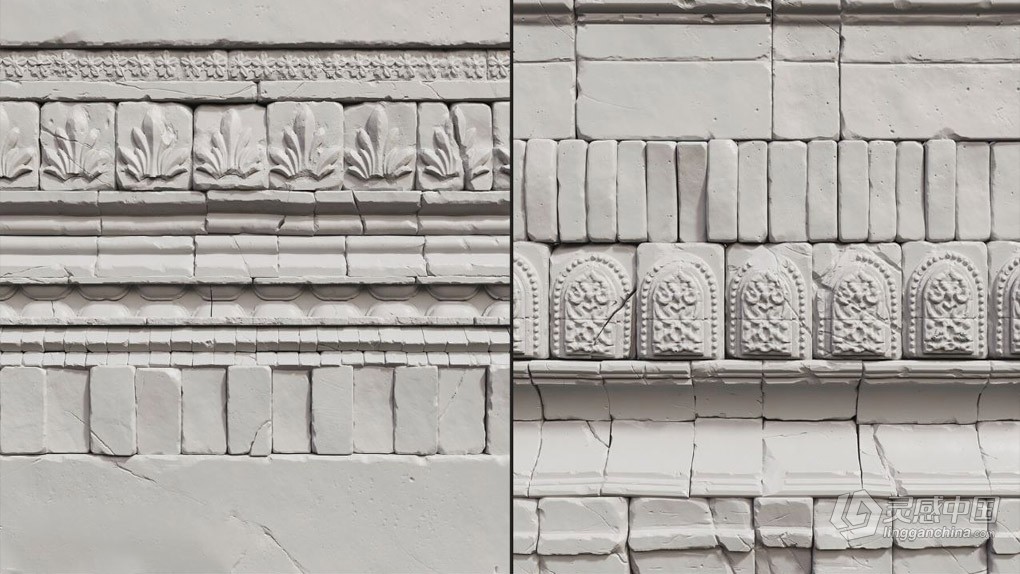 Zbrush瓷砖砖墙材质雕刻大师级视频教程 中文字幕  福风灵感网 www.ffidea.com