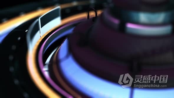 数字技术高科技元素新闻包装背景动态图形-视频素材 Digital Technological Futuristic Background  福风灵感网 www.ffidea.com