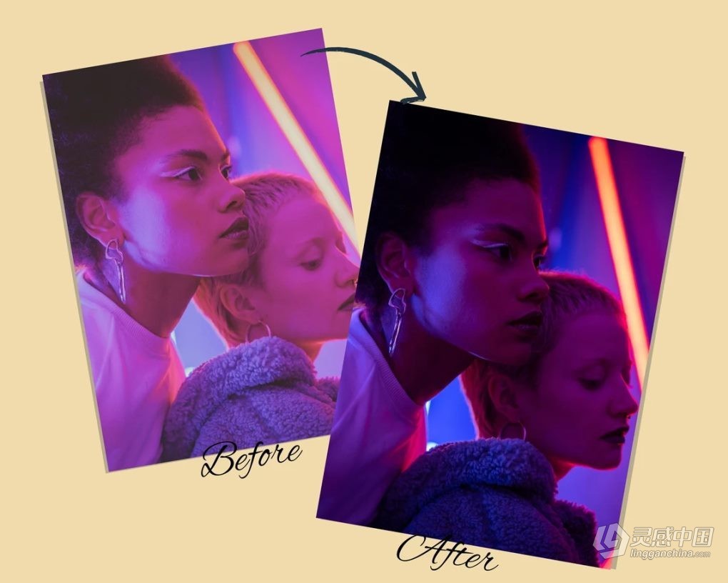 100种霓虹灯调色LR预设 100+ Neon Light Lightroom Presets Bundle  福风灵感网 www.ffidea.com