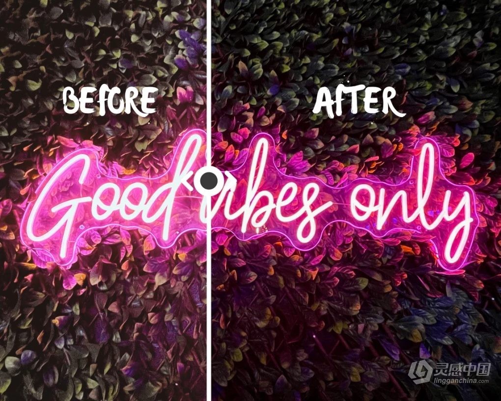 100种霓虹灯调色LR预设 100+ Neon Light Lightroom Presets Bundle  福风灵感网 www.ffidea.com