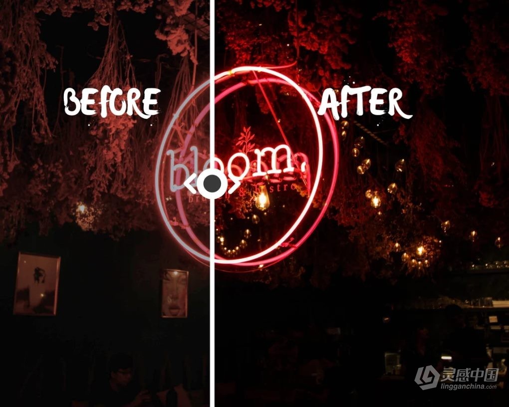 100种霓虹灯调色LR预设 100+ Neon Light Lightroom Presets Bundle  福风灵感网 www.ffidea.com