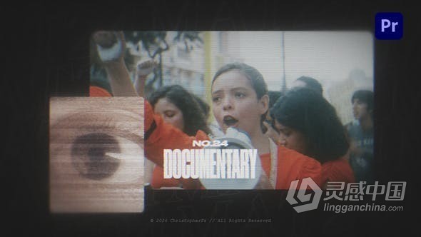 复古录像带效果信息干扰故障预告片纪录片简介-PR模板 Documentary Intro  福风灵感网 www.ffidea.com