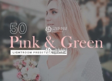 粉色调旅拍人像LR预设+LUT预设 Pink & Green Lightroom Presets LUT