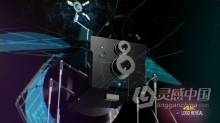 AE模板 数字故障元素高科技科幻纳米机器人动画展示网络安全数据流编程标志 AE工程 AE文件下载