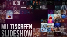 多屏展示照片视频墙幻灯片4K分辨率介绍视频 AE模板 AE工程文件 Multiscreen Slideshow || After Effects