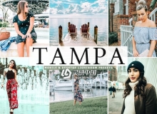 海岸城市旅拍电影色调LR预设/移动LR滤镜Tampa Lightroom Presets