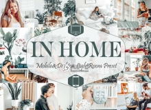 莫兰迪灰绿小清新通透人像LR预设 10 Home Lightroom Presets