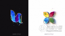 PR模板-简约飞溅流体LOGO演绎动画视频片头PR模板下载