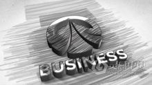 AE模板 绘画草图挤出3D LOGO动画视频片头 AE工程 AE文件