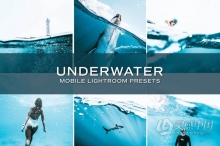 水下摄影后期调色Lightroom预设/手机APP滤镜 5 Underwater Lightroom Presets