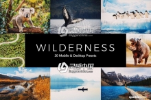 背包客旅拍风光胶片Lightroom预设/APP预设/LUTs预设 Wilderness LR Presets+LUTs