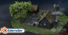 Blender 3.0中世纪农场环境场景完整实例制作训练视频教程