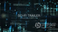 高科技未来元素科幻预告片含音效AE模板下载 Sci-Fi Trailer