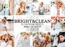 干净通透明亮旅拍LR预设+APP预设Bright and Clean Lightroom Presets