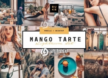 天然布朗尼柔和风格Lightroom预设+手机版lr预设 Mango Lightroom