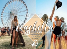 Coachella音乐节时尚人像旅拍手机版Lightroom预设 Mobile Lightroom