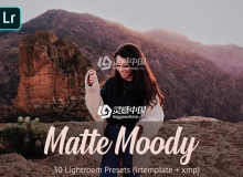 明亮通透旅拍哑光情绪人像Lightroom预设 Matte Moody Presets Lightroom
