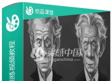 PS漫画画像绘画训练视频教程Producing Striking Caricatures in Photoshop