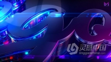 AE模板 Dubstep 3D科技感光滑金属质感多彩霓虹灯效果展示LOGO动画 AE工程 AE文件