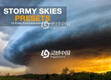 摄影师 James Brandon暴风雨天空LR预设 Stormy Skies LR Presets