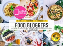 INS清新胶片美食后期LR预设/手机LR预设 Food Blogger Lightroom Presets