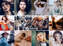 VSCO Cam A5彩色胶片LR预设+移动APP预设 VSCO A5 Lightroom Presets