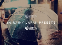 旅拍风光城市雨夜LR预设+3DLUT预设 Rainy Japan Lightroom Presets LUT