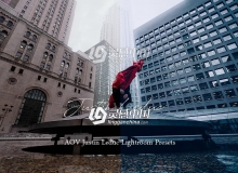 加拿大摄影师Justin Leduc城市街头夜景黑金胶片工业风LR预设