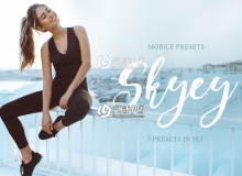 清新通透居家旅拍人像LR预设/手机修图LR预设 Skyey Mobile Presets
