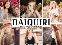 复古胶片人像Lightroom预设+移动APP预设 Daiquiri Lightroom Presets