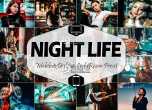旅拍城市夜景摄影LR预设/手机LR预设Night Life Lightroom Presets
