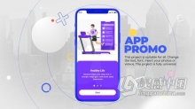 AE模板 三维手机APP移动应用演示时尚手机系统应用商店介绍宣传片 AE工程 AE文件