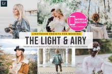 明亮通透胶片婚礼人像LR预设/手机APP调色滤镜 Light Airy Lightroom Preset & Mobile