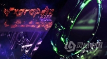 AE模板 闪电雷暴下雨三维霓虹灯LOGO标志动画视频E3D插件制作 AE工程 AE文件