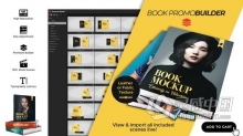 快速创建3D书籍杂志动画效果 AE模板 AE工程文件 Book Promo Builder v3