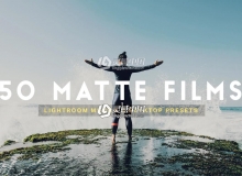 磨砂电影胶卷胶片LR预设+LUT预设Matte Film Lightroom Presets LUTs